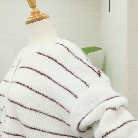 베어단가라긴팔가디건