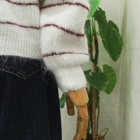 베어단가라긴팔가디건