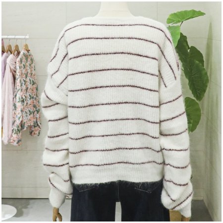 베어단가라긴팔가디건