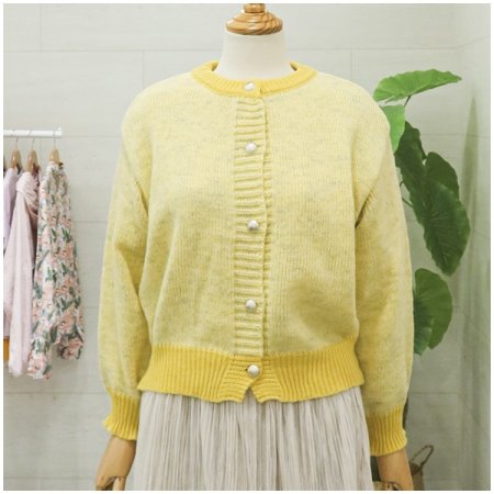 크레파스긴팔가디건