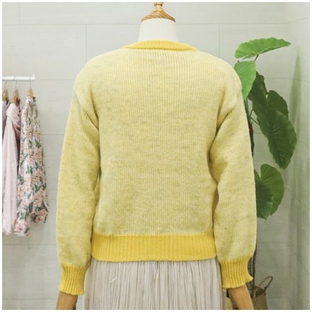 크레파스긴팔가디건