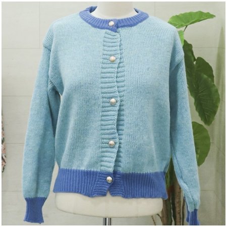 크레파스긴팔가디건