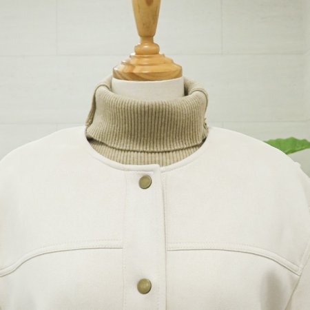 스웨이드밴딩긴팔자켓