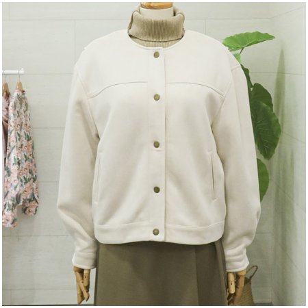 스웨이드밴딩긴팔자켓