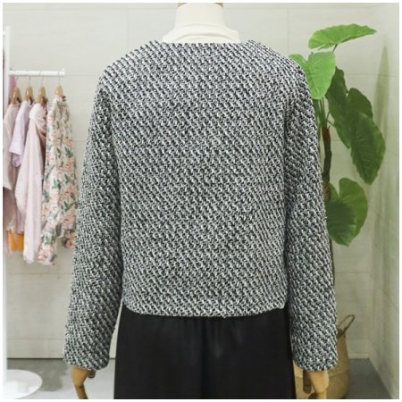 브엘라운드트위드자켓