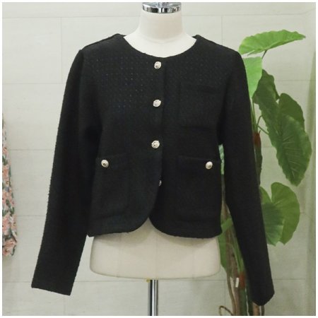 브엘라운드트위드자켓