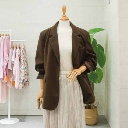 파우더긴팔하프자켓