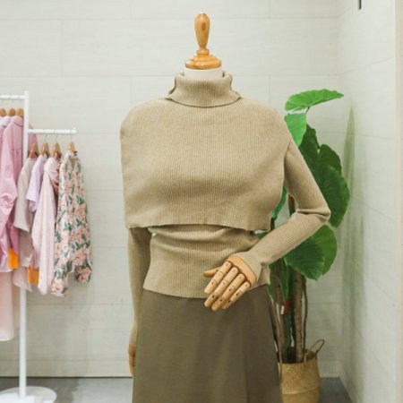 폴라워머세트긴팔니트