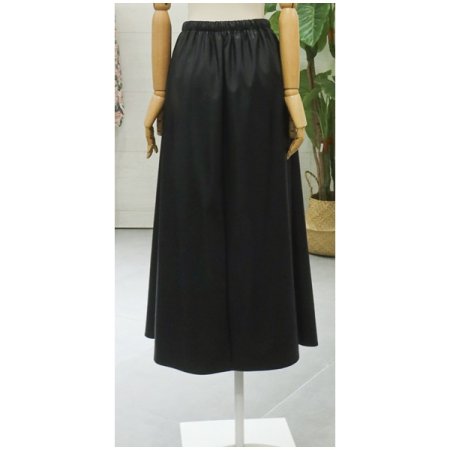 레아밴딩레더롱스커트