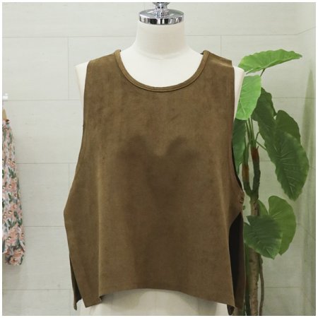 스웨이드민소매베스트