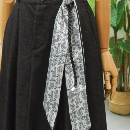 핀턱벨트스카프스커트