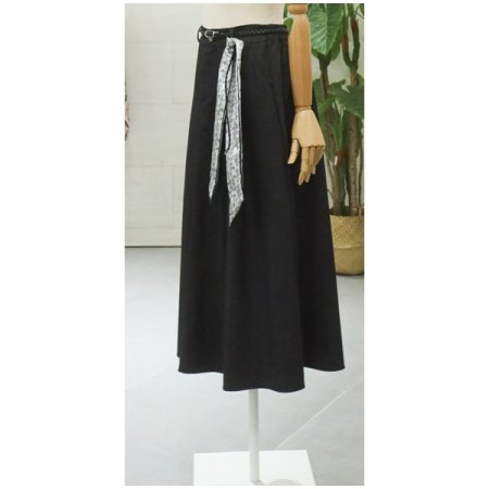 핀턱벨트스카프스커트