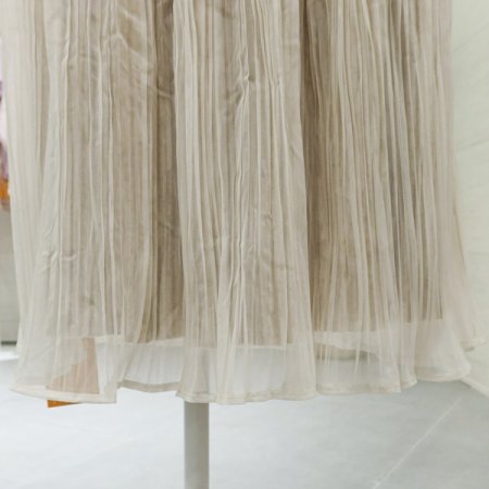 쉬폰벨벳플리츠스커트