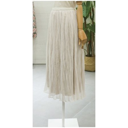 쉬폰벨벳플리츠스커트