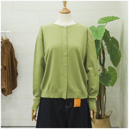 럭키옆단추가디건