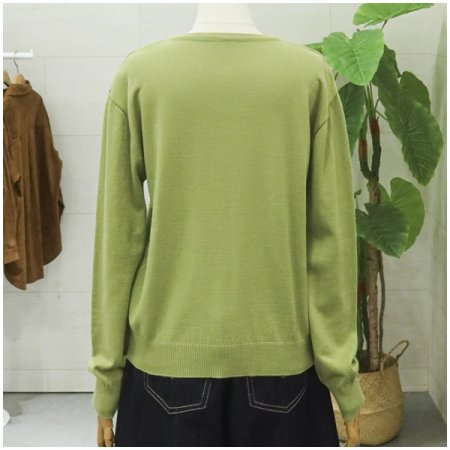 럭키옆단추가디건