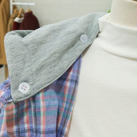 체크후드롱셔츠