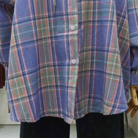 체크후드롱셔츠