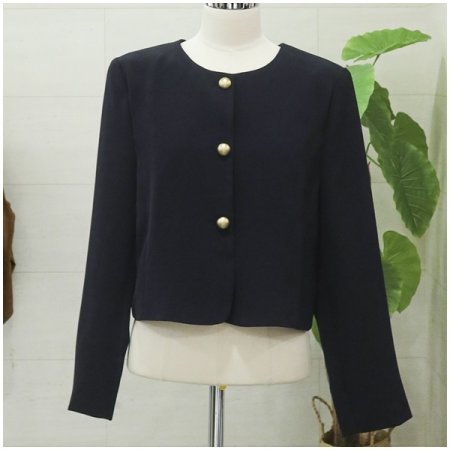 라인금장단추자켓