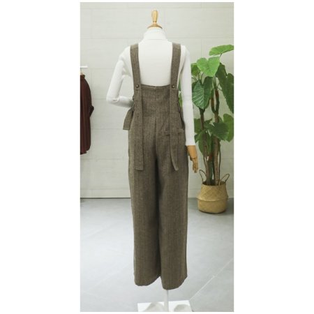 헤링본모직점프수트