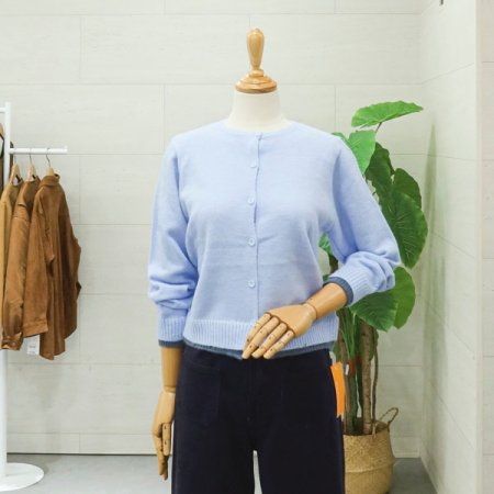 파스텔무드배색가디건