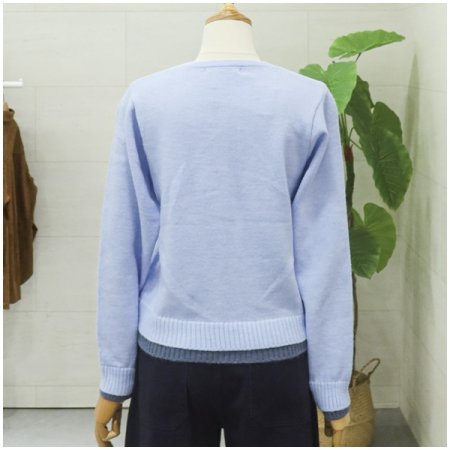 파스텔무드배색가디건