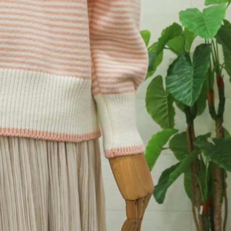 미엘단가라배색니트