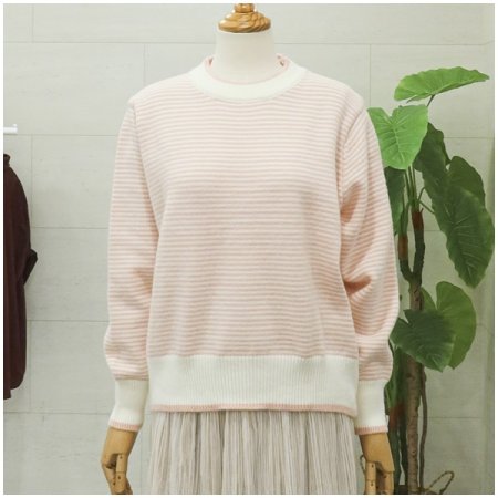 미엘단가라배색니트