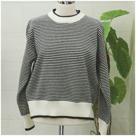 미엘단가라배색니트