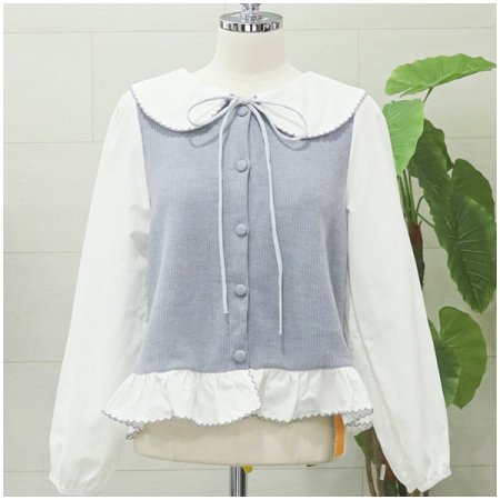 둥근호시카라블라우스