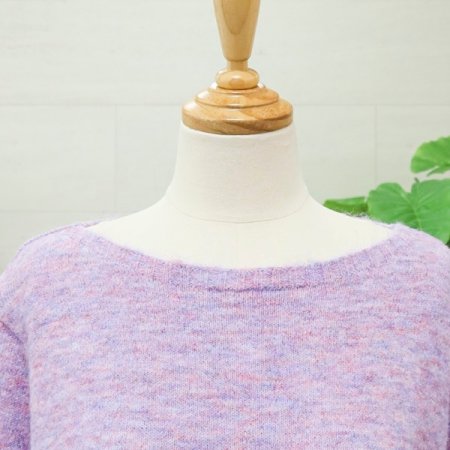 루즈핏보트넥긴팔니트