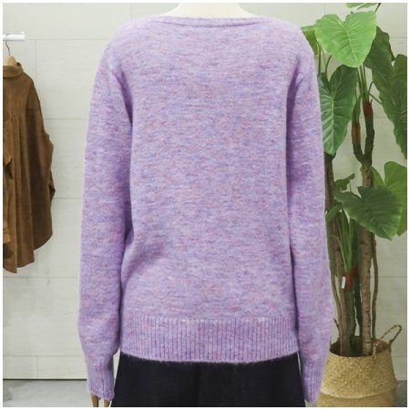 루즈핏보트넥긴팔니트