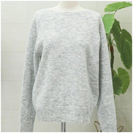 루즈핏보트넥긴팔니트