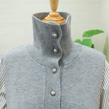 풀셔츠배색니트