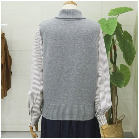 풀셔츠배색니트