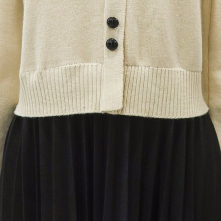 큐티리본플리츠원피스