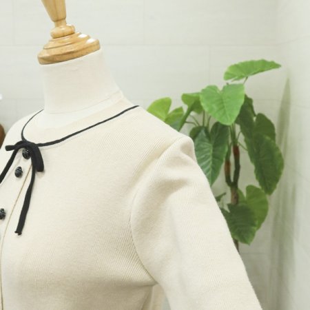 큐티리본플리츠원피스