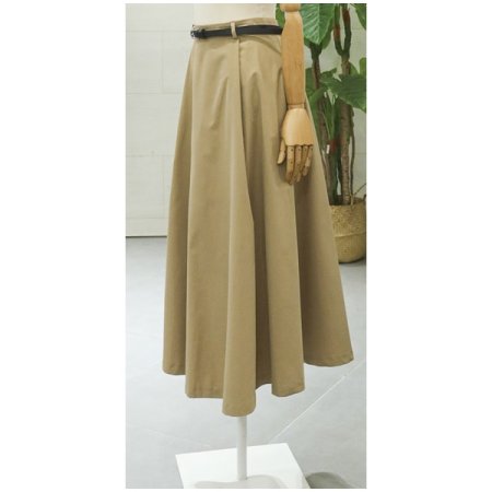 엘프핀턱벨트스커트