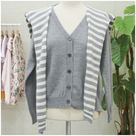 마린무드세트가디건