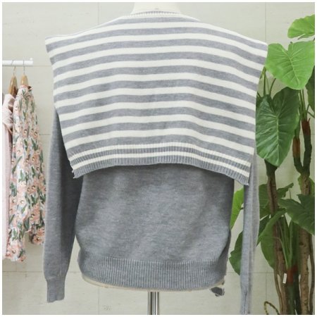 마린무드세트가디건