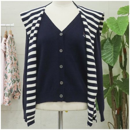 마린무드세트가디건