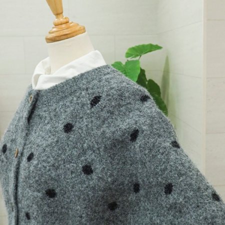 미디도트긴팔가디건