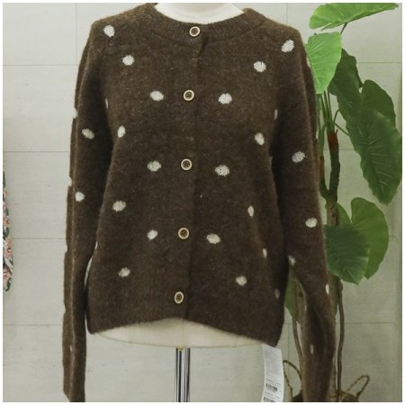 미디도트긴팔가디건