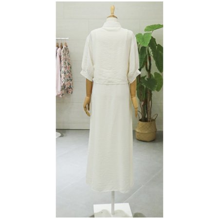 민소매원피스셔츠세트