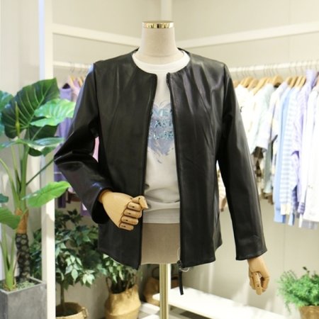 라운드양가죽자켓