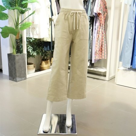 와이드밴딛면팬츠