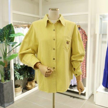 빈티지포켓셔츠블라우스