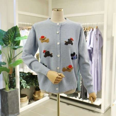 푸들라운드가디건