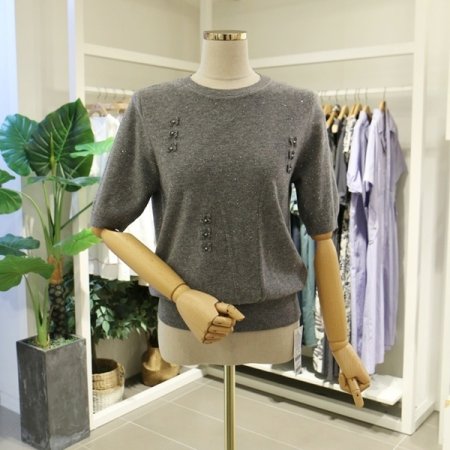 입체꽃스팽글니트