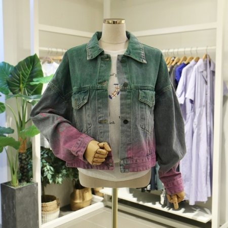 컬러페인팅청자켓